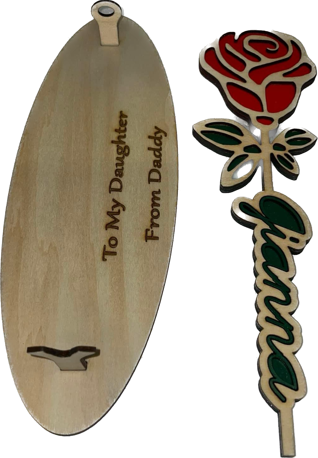 Laser Cut Wooden Roses