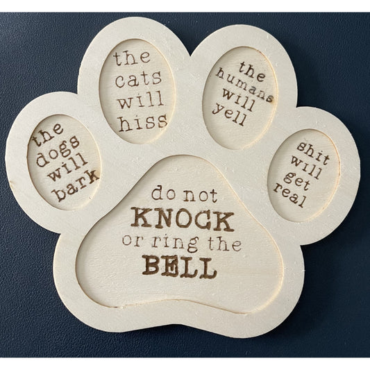 Laser Cut Wooden Pet Sign