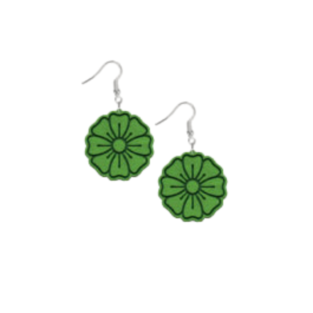 Daisy Flower Petals Earrings