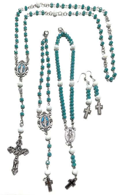 Custom Hand Beaded Religious Rosary