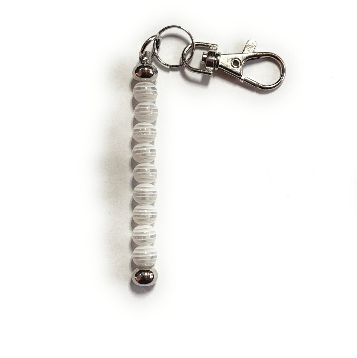 TAEKWONDO Stripe Beaded Belt Color Keychain
