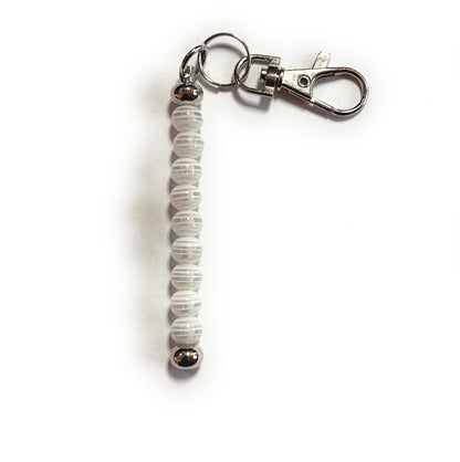 TAEKWONDO Stripe Beaded Belt Color Keychain