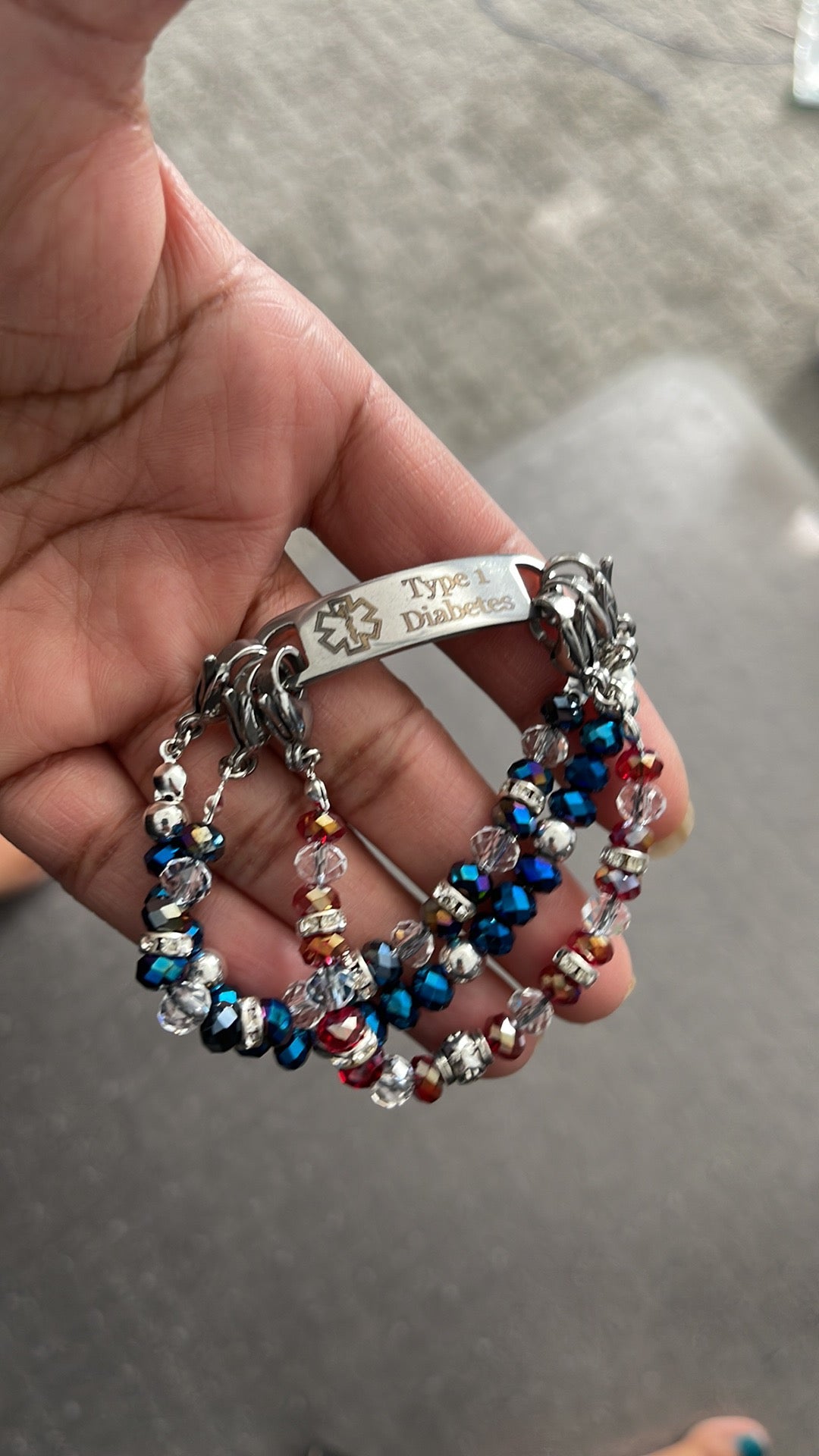 Custom Beaded Medical Bracelet
