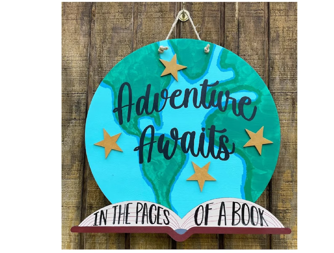 Reading Adventure Open Book Door Sign – MADARI FASHIONS