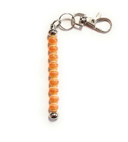 TAEKWONDO Stripe Beaded Belt Color Keychain