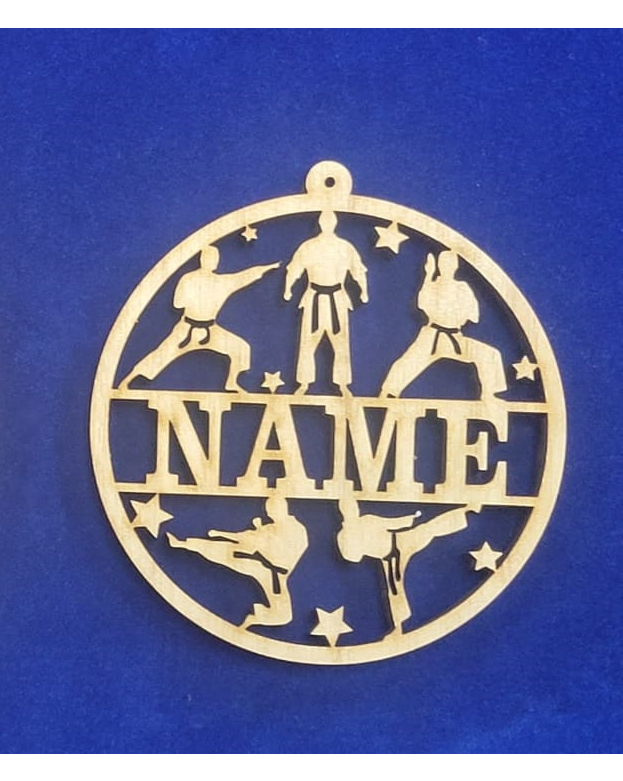 Laser Cut Wood Martial Arts Ornaments