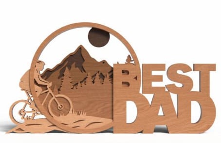 Biking Dad Father's Day Gift