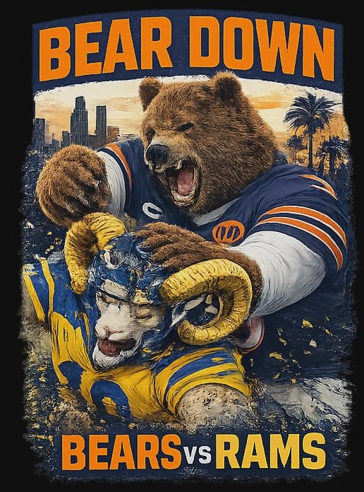 UVDTF Sticker -  Bear Down Ram Out