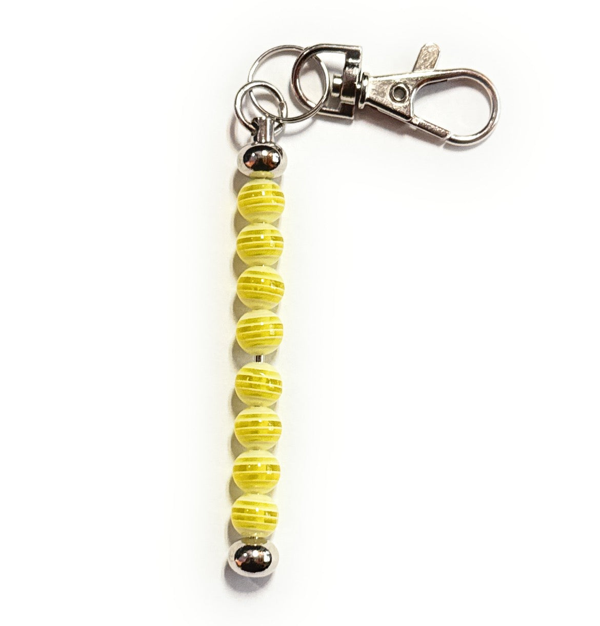 TAEKWONDO Stripe Beaded Belt Color Keychain