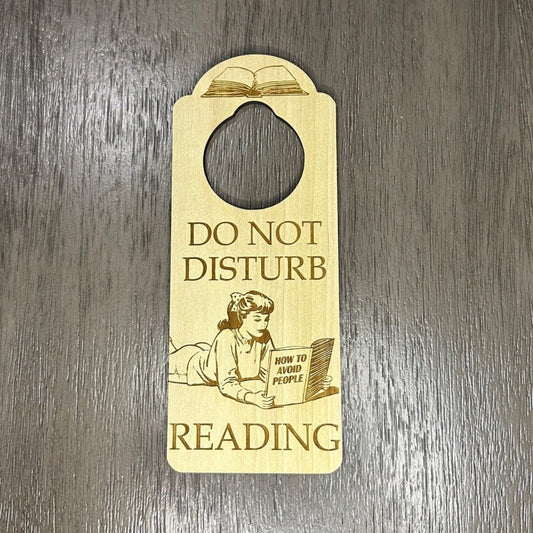 Do not disturb reading Door Hanger