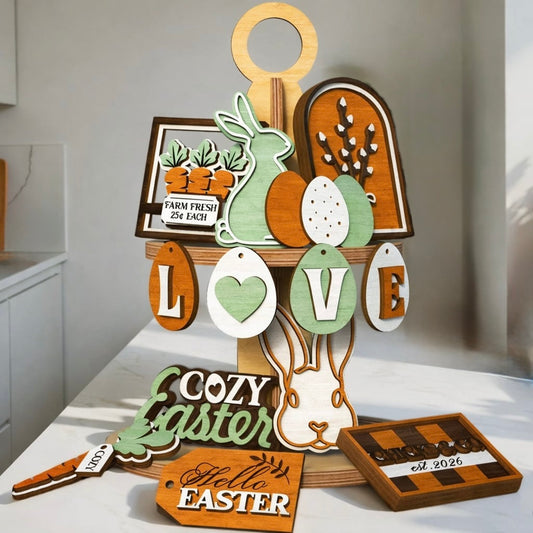 Easter Tiered Tray Set