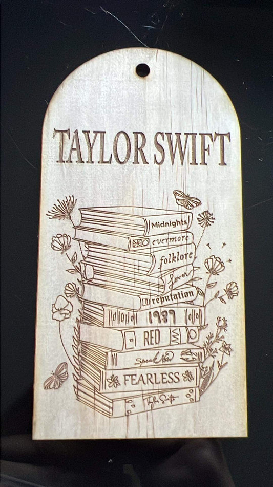 Laser Cut Wooden Taylor Swift Bookmark