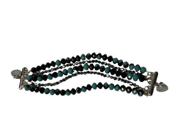 Custom Beaded 5 Row Magnetic Clasp Bracelet
