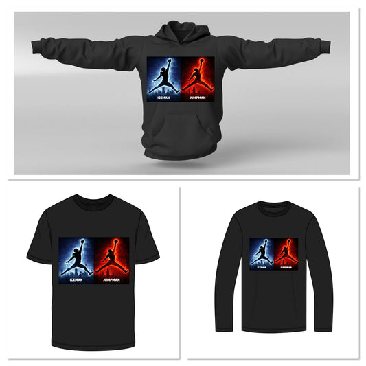 Ice Man & Jump Man T-Shirt or Hoodie?
