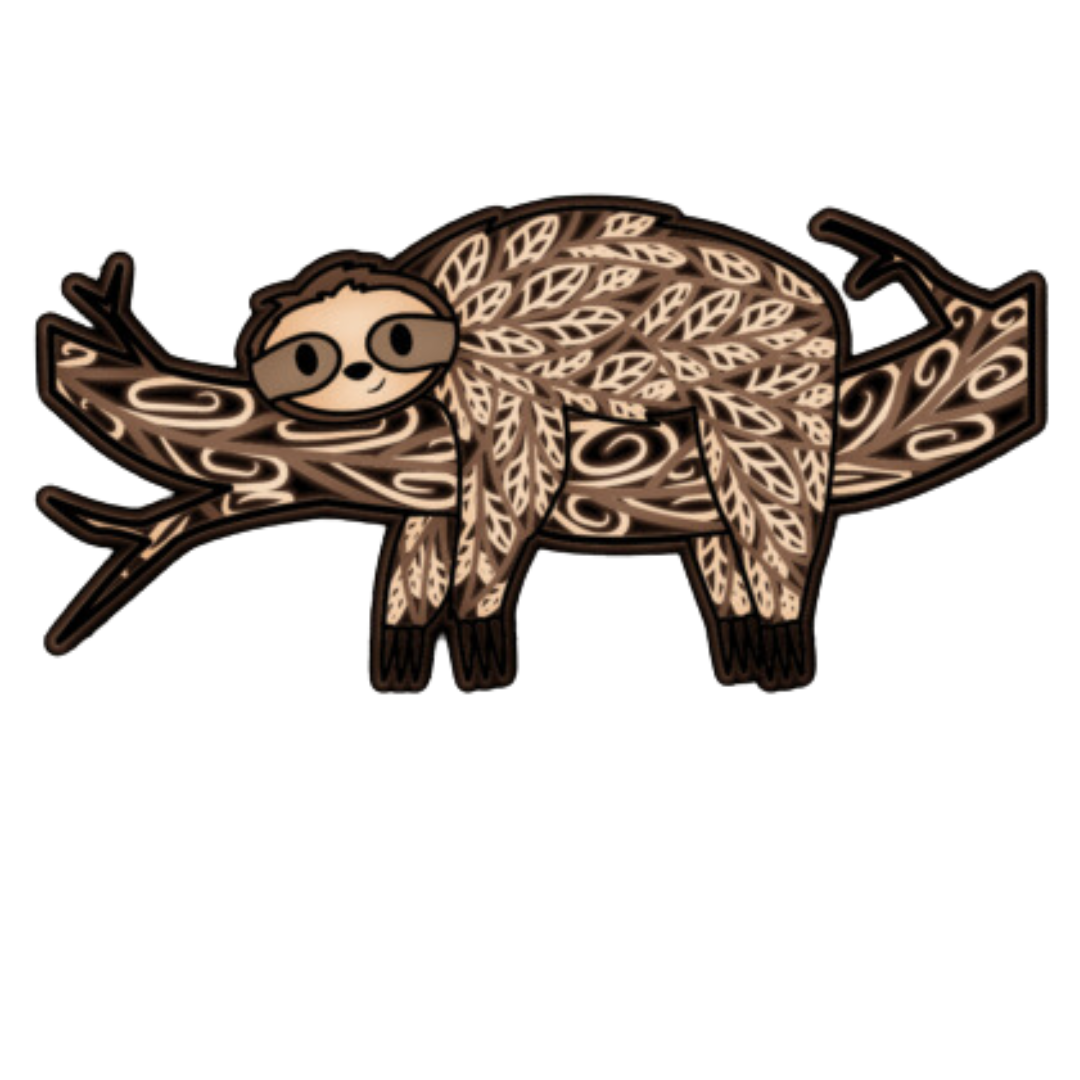 Laser Cut Sloth on Branch – MADARI FASHIONS