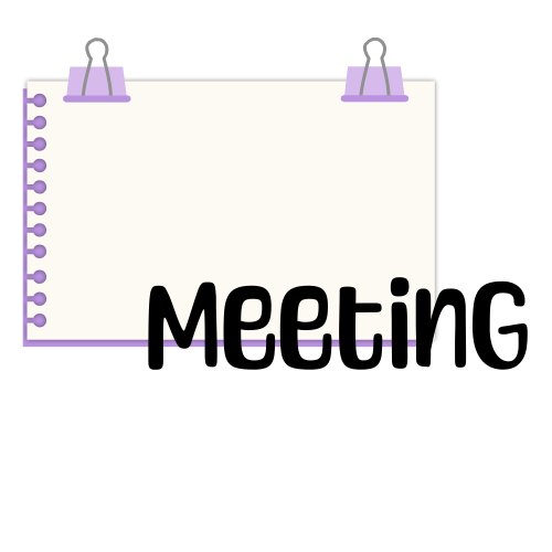 Planner Stickers - Meeting Notes