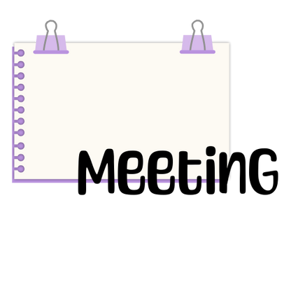 Planner Stickers - Meeting Notes
