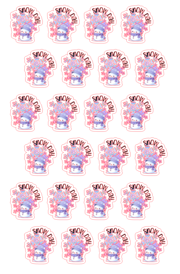 Planner Stickers - Snow Day