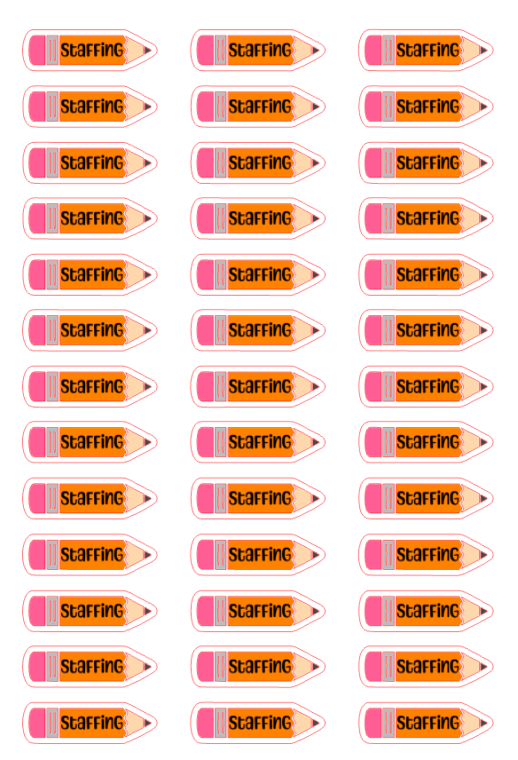 Planner Stickers - Staffing - Teacher Meeting