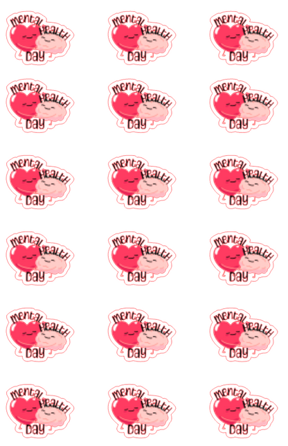 Planner Stickers - Mental Health Day