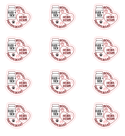 Planner Stickers - Pet Preventatives
