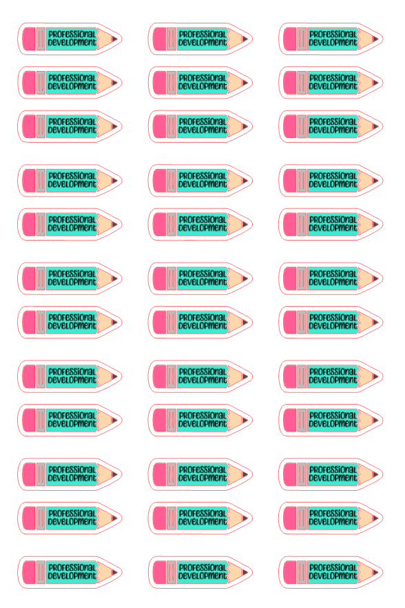 Planner Stickers - Professional Development - Teacher P.D.
