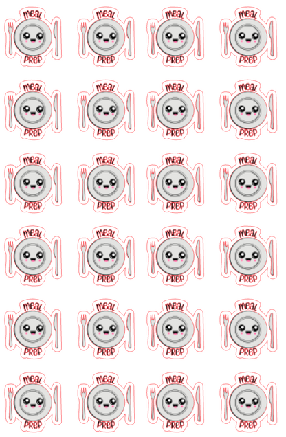 Planner Stickers - Meal Prep