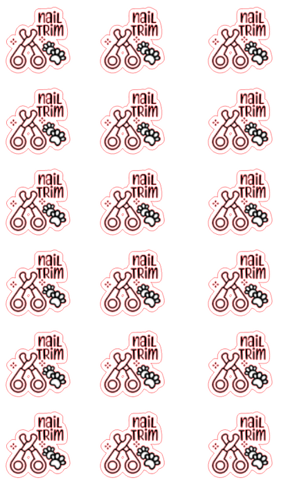 Planner Stickers - Pet Nail Trim
