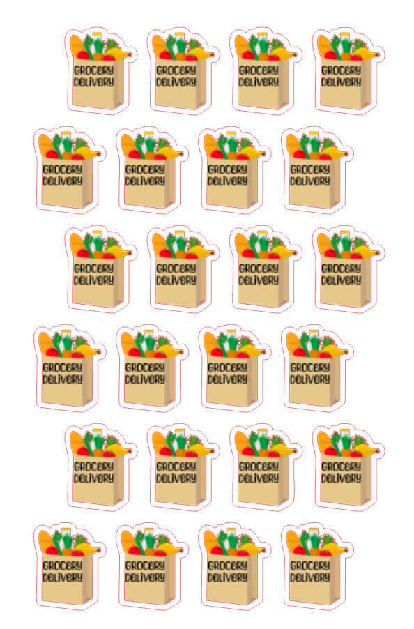 Planner Stickers - Grocery Delivery