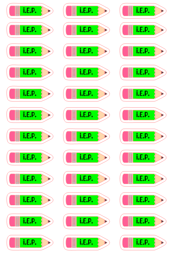 Planner Stickers - IEP - Teacher Meeting