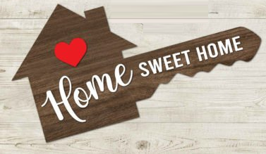 Laser Cut Multi-Layered Sold Sign Decor - Big Key