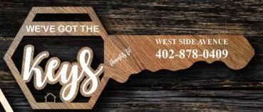 Laser Cut Multi-Layered Sold Sign Decor - Big Key