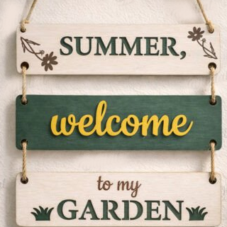 Laser Cut Wood Sumer, welcome to my garden