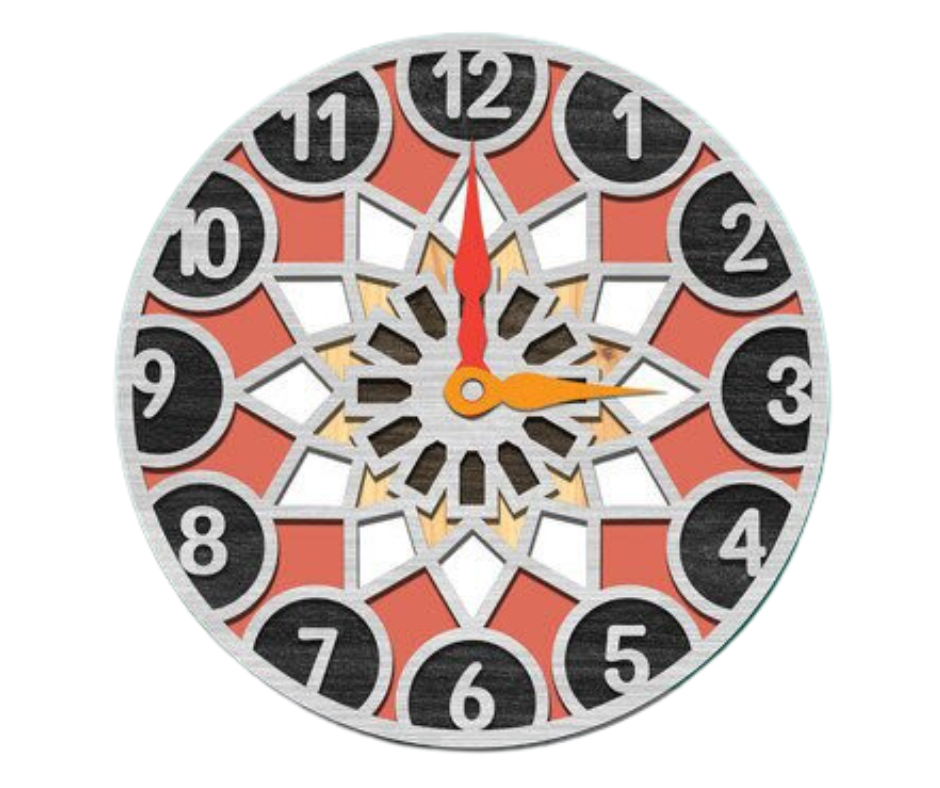 Laser Cut Clock Geometric – MADARI FASHIONS