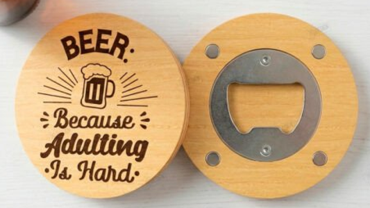 Laser Cut Magnet Beer Bottle Opener