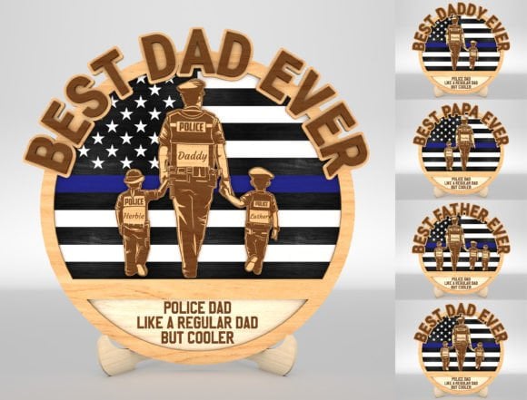 Best Police Dad Ever Father's Day Gift