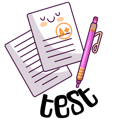 Planner Stickers - Tests + Quizzes + Study