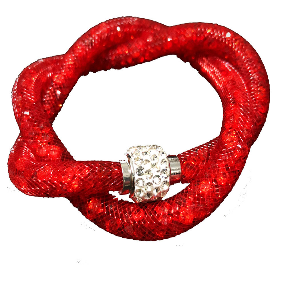 Double Loop Mesh Stardust Bracelet