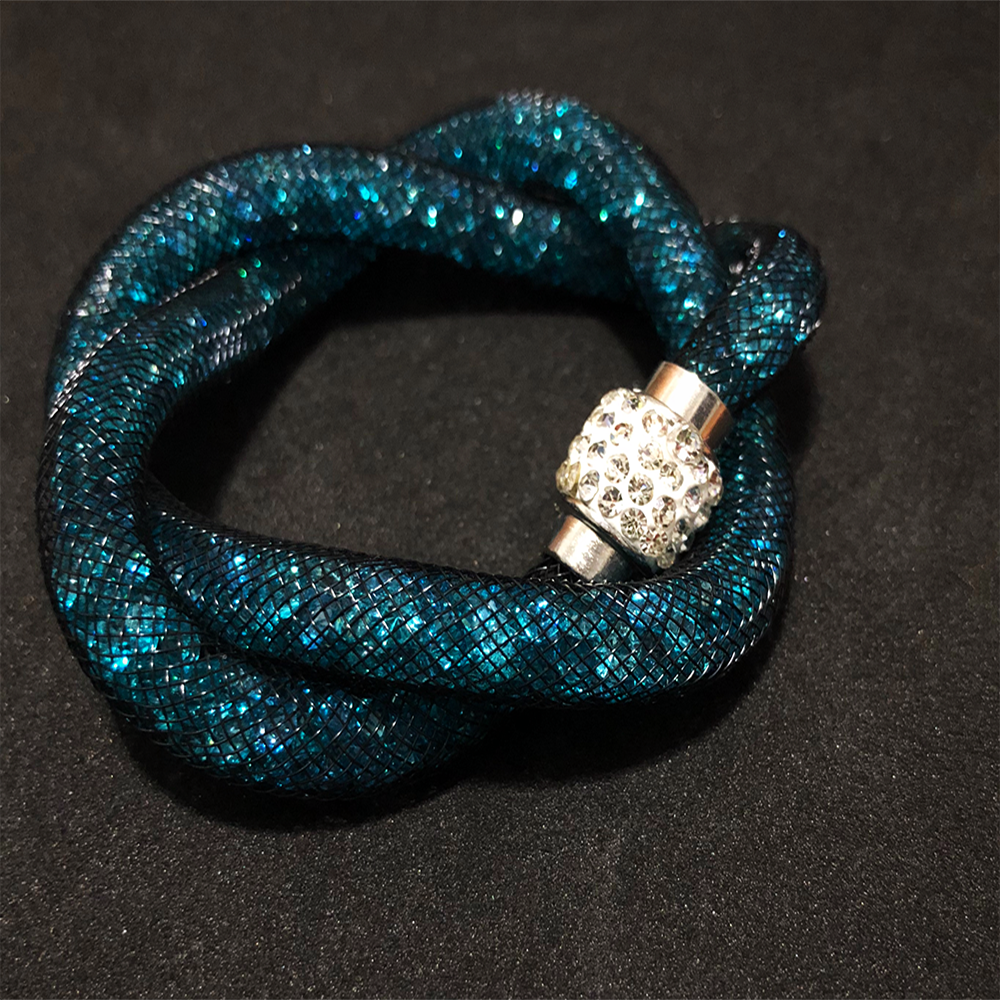 Double Loop Mesh Stardust Bracelet