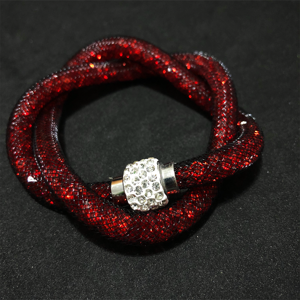 Double Loop Mesh Stardust Bracelet