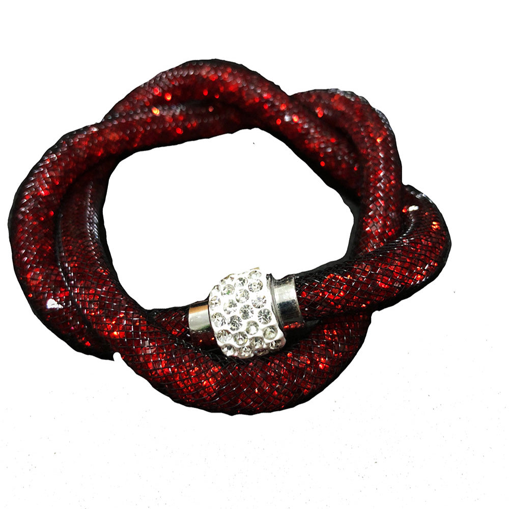 Double Loop Mesh Stardust Bracelet