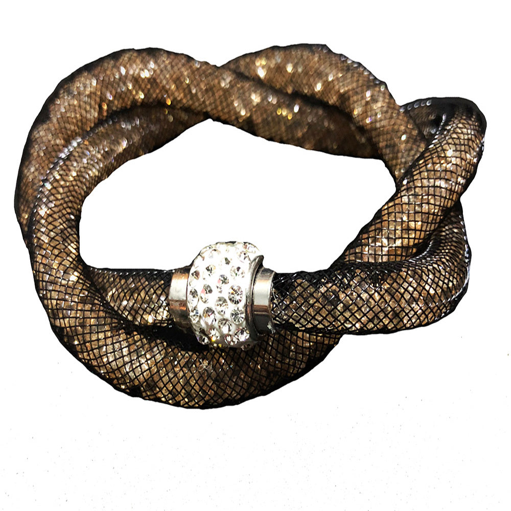 Double Loop Mesh Stardust Bracelet