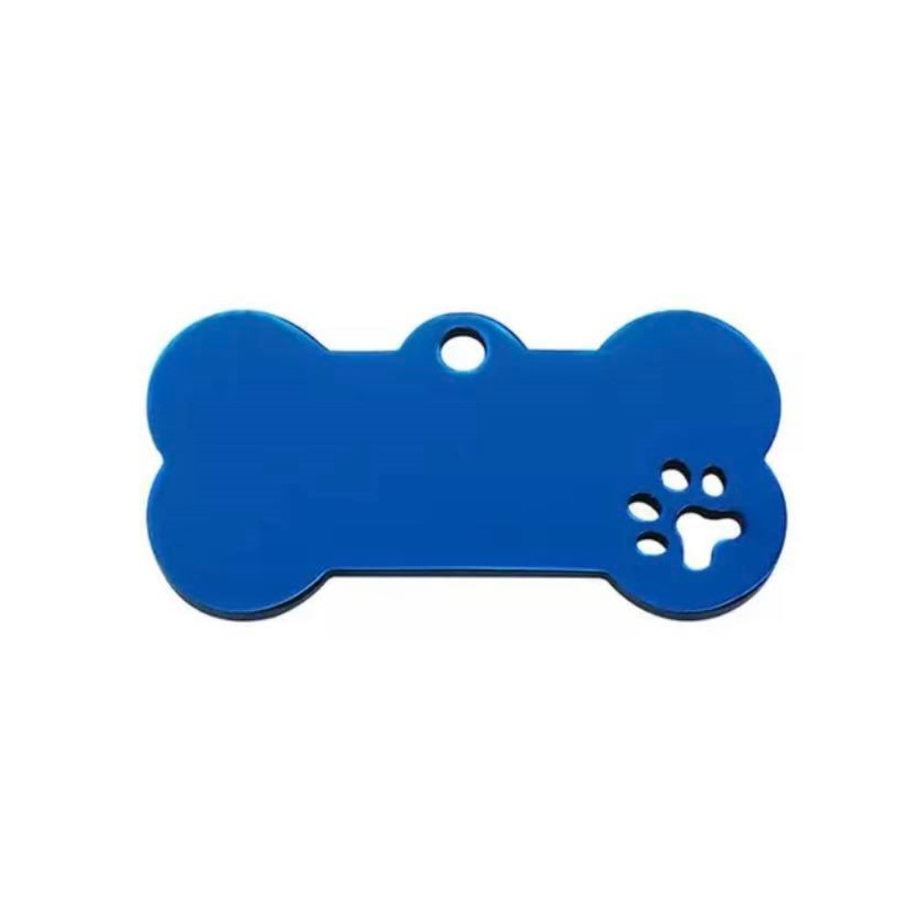 Stainless Steel Paw Cutout Engravable Custom Tags