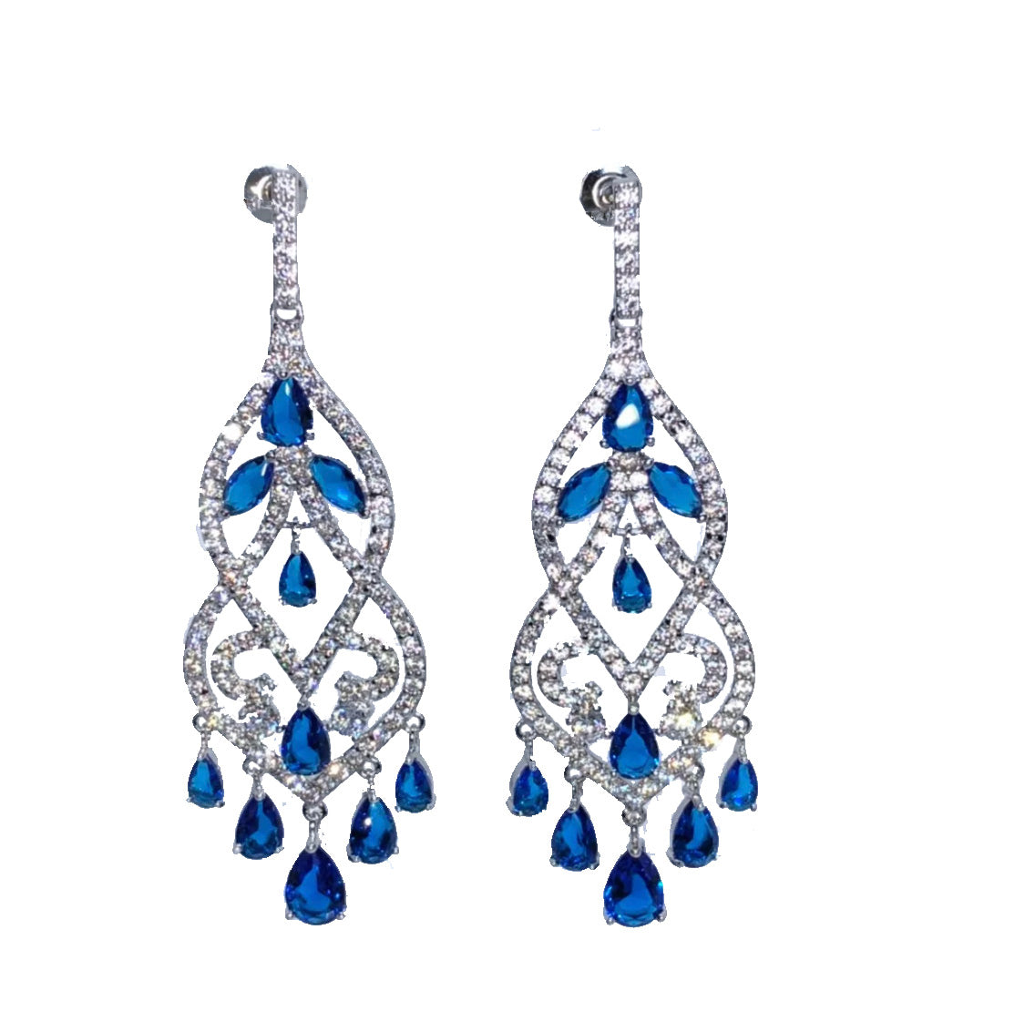 Women's Sterling Silver Chandelier Earring in PinkDefault Title | Gold earrings  dangle, Large dangle earrings, Silver chandelier earrings