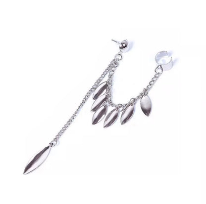 Leaf Earring Cuff Dangles