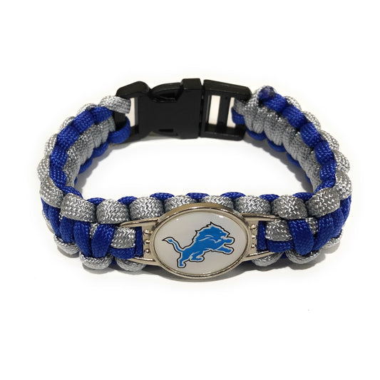 Detroit NFL Paracord Bracelet