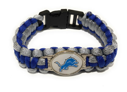 Detroit NFL Paracord Bracelet