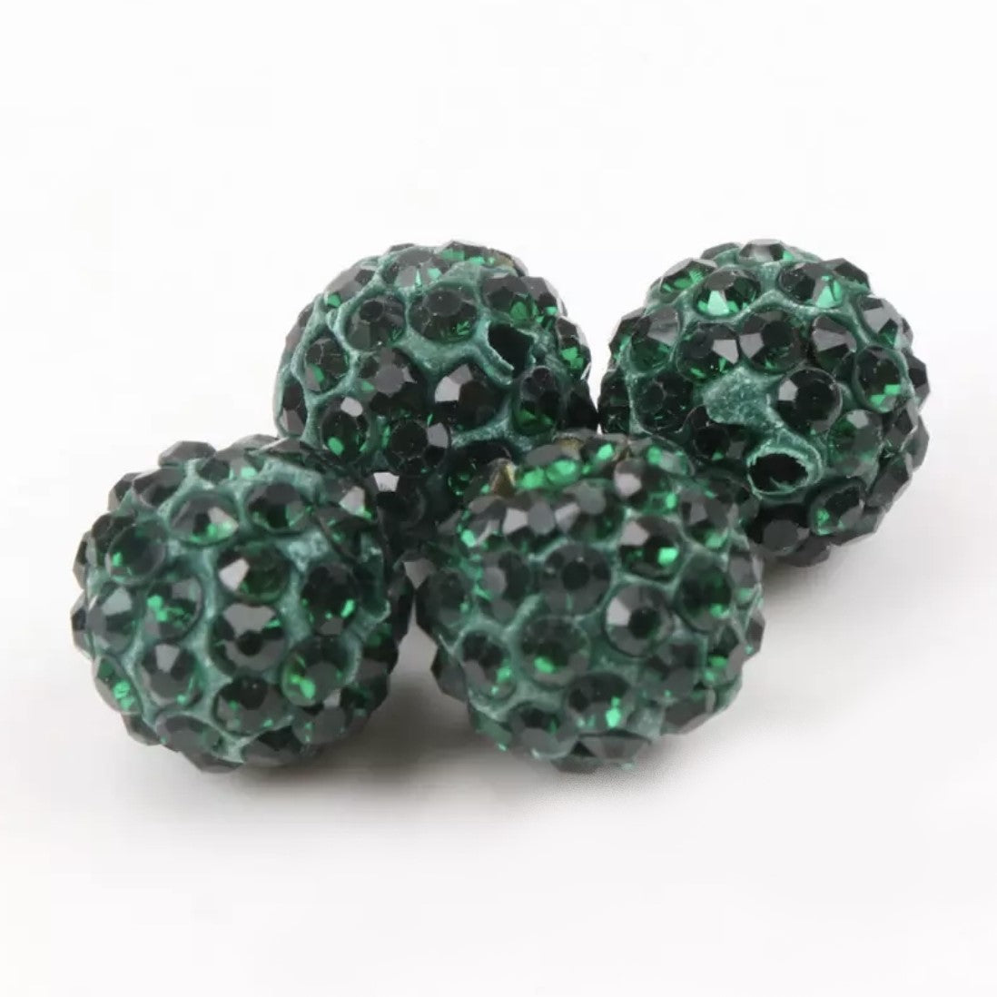 Rhinestones Clay Beads 10mm