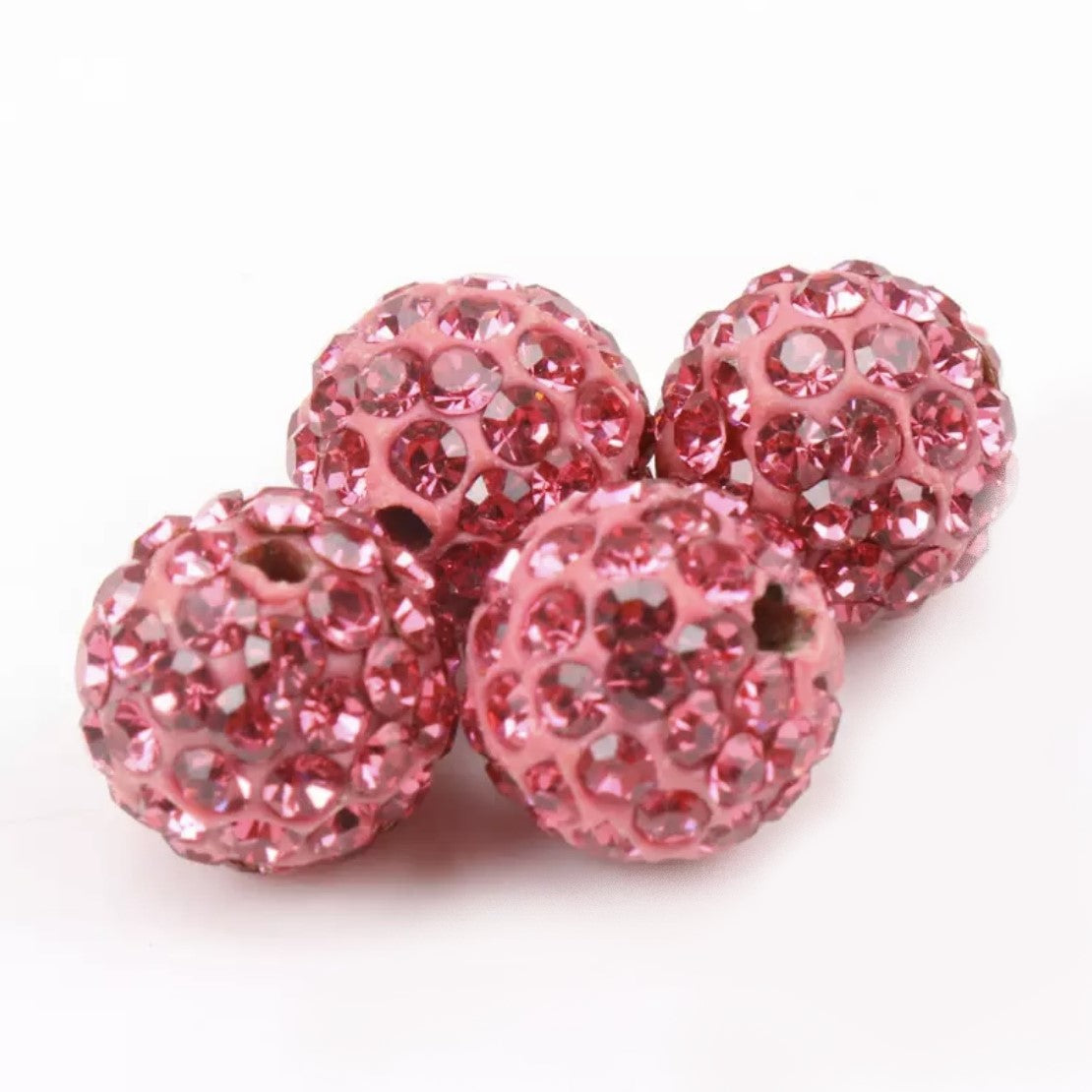 Rhinestones Clay Beads 10mm