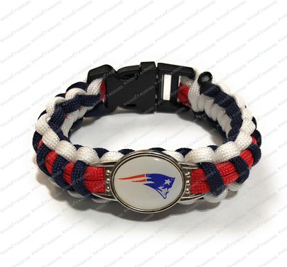 New England NFL Triple Color Paracord Bracelet